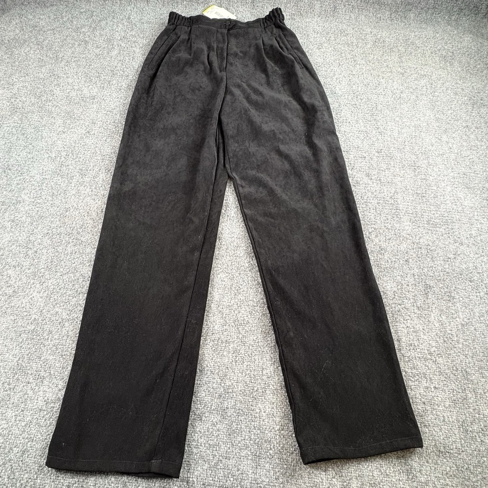 VTG 90s Howard Wolf Dress Pants Women's 8 Black Minimalist‎ Quiet Luxury Office